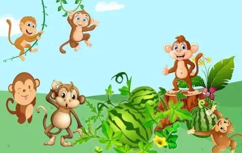 小猴子吃瓜的故事视频,一场欢乐的夏日冒险