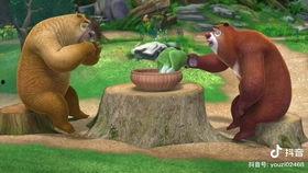 爱吃瓜的熊二吃鸡视频,瓜味十足，欢乐无限